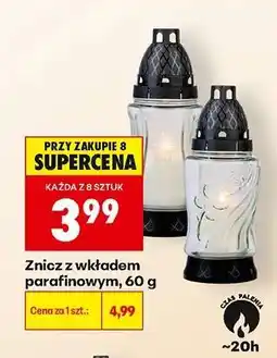 Biedronka Znicz z wkładem parafinowym, 60 g oferta