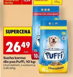 Biedronka Sucha karma dla psa Puffi, 10 kg oferta