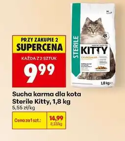 Biedronka Sucha karma dla kota Sterile Kitty 1,8 kg oferta