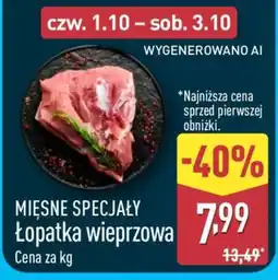 ALDI łopatka wieprzowa oferta