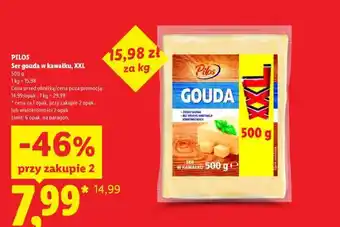 Lidl PILOS Ser gouda w kawałku, XXL oferta