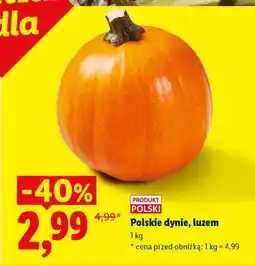 Lidl Polskie dynie, luzem oferta