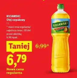 Lidl KUJAWSKI Olej rzepakowy 1L oferta