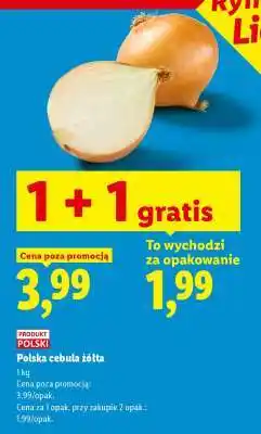 Lidl Polska cebula żółta oferta