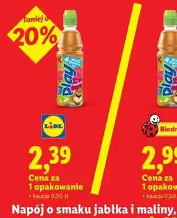 Lidl Napój o smaku jabłka i maliny oferta