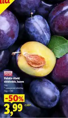 Lidl Polskie śliwki niebieskie, luzem oferta