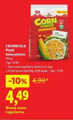 Lidl CROWNFIELD Płatki kukurydziane oferta