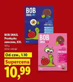 Lidl BOB SNAIL Przekąska owocowa, XXL oferta