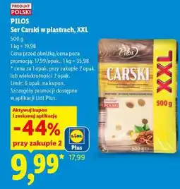 Lidl PILOS Ser Carski w plastrach, XXL oferta