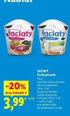 Lidl ŁACIATY Serek puszysty oferta