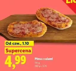 Lidl Pinsa z salami oferta