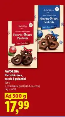 Lidl FAVORINA Pierniki serca, precle i gwiazdki oferta