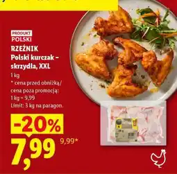 Lidl Rzeźnik Polski kurczak – skrzydła, XXL oferta