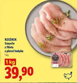 Lidl RZEŹNIK Sznycle z fileta z piersi indyka oferta