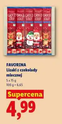 Lidl FAVORINA Lizaki z czekolady mlecznej oferta