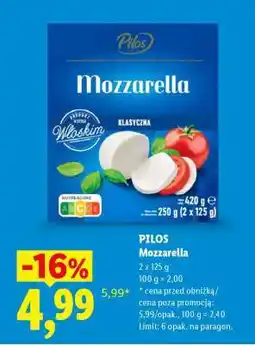 Lidl PILOS Mozzarella oferta