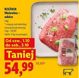 Lidl RZEŹNIK Wołowina – udziec oferta