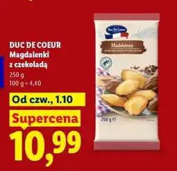 Lidl DUC DE COEUR Magdalenki z czekoladą oferta