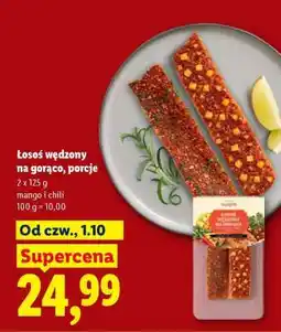 Lidl Łosoś wędzony na gorąco, porcje oferta