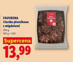 Lidl Favorina Ciastka piernikowe z migdałami oferta