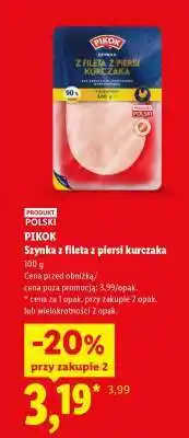 Lidl PIKOK Szynka z fileta z piersi kurczaka oferta