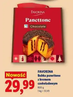 Lidl FAVORINA Babka panettone z kremem czekoladowym oferta