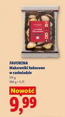 Lidl FAVORINA Makaroniki kokosowe w czekoladzie oferta