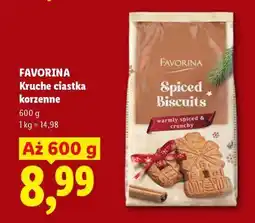 Lidl Favorina Kruche ciastka korzenne oferta