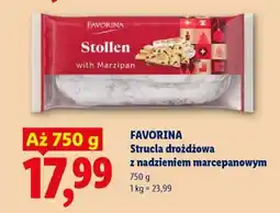 Lidl Favorina Strucla drożdżowa z nadzieniem marcepanowym oferta
