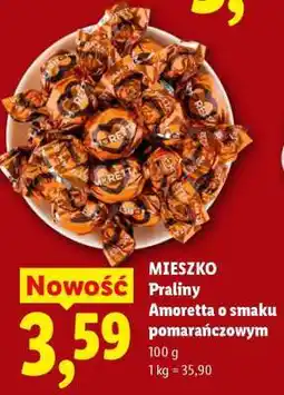 Lidl MIESZKO Praliny Amoretta o smaku pomarańczowym oferta