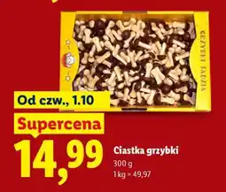 Lidl Ciastka grzybki oferta