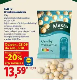 Lidl ALESTO Orzechy makadamia oferta