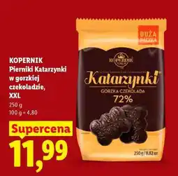 Lidl KOPERNIK Pierniki Katarzynki w gorzkiej czekoladzie, XXL oferta
