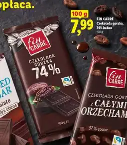 Lidl FIN CARRÉ Czekolada gorzka 74% kakao oferta