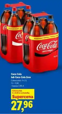 Lidl Coca-Cola lub Coca-Cola Zero oferta