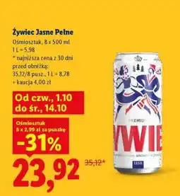 Lidl Żywiec Jasne Pełne oferta