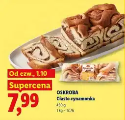Lidl OSKROBA Ciasto cynamonka oferta