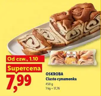 Lidl OSKROBA Ciasto cynamonka oferta