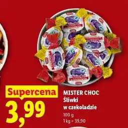 Lidl MISTER CHOC Śliwki w czekoladzie oferta