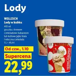 Lidl WILLISCH Lody w kubku oferta