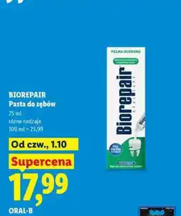 Lidl BIOREPAIR Pasta do zębów oferta