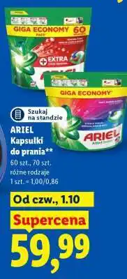 Lidl Ariel kapsułki do prania oferta