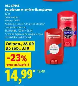 Lidl Old Spice Deodorant oferta