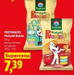 Lidl PRZYSNACKI Prażynki Reksio oferta