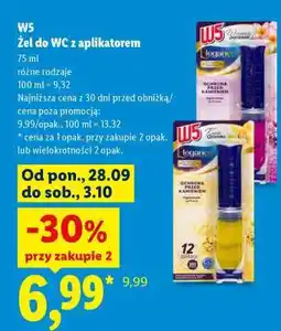 Lidl W5 Żel do WC z aplikatorem oferta