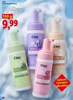 Lidl Cien Pianka do mycia twarzy oferta