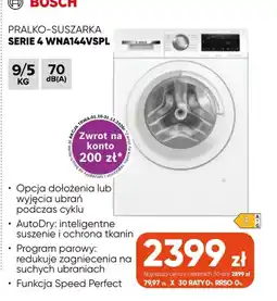Max Elektro Pralko-Suszarka Bosch Serie 4 WNA144VSPL oferta