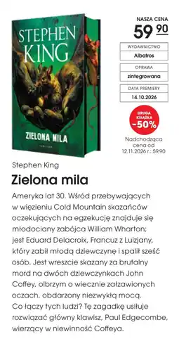 Świat Książki Stephen King Zielona mila oferta