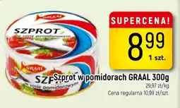 Delikatesy Piotruś Pan Szprot w pomidorach GRAAL oferta