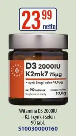 AT Witamina D3 2000IU +K2+cynk+selen oferta